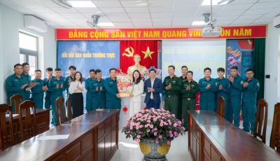 Lãnh đạo quận Hải Châu thăm, chúc Tết các chiến sĩ công an, quân đội, dân quân tự vệ biển