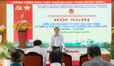 Hòa Cường Bắc - Phát động thi đua cao điểm chào mừng kỷ niệm 50 năm ngày giải phóng thành phố Đà Nẵng, kỷ niệm 135 năm ngày sinh nhật Bác