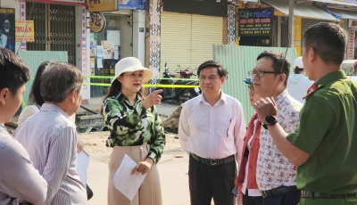 Lãnh đạo quận Hải Châu kiểm tra dự án Khu phức hợp TMDV cao tầng tại sân vận động Chi Lăng