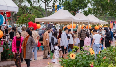 Rộn ràng Phiên chợ Tết tại Phố đi bộ Bạch Đằng